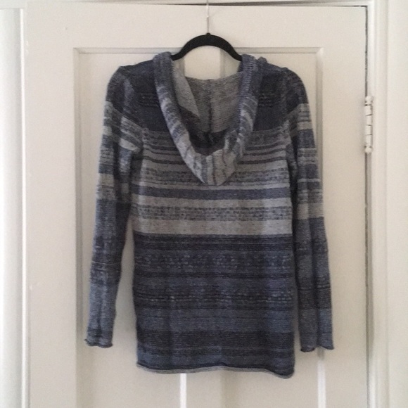 Eddie Bauer Blue Striped Hoodie Women's Small - Picture 2 of 4